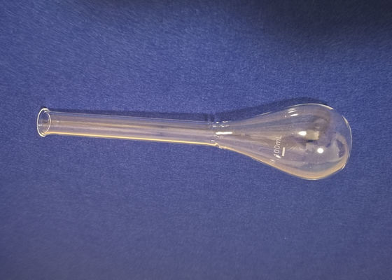 Κίνα Εξατομικευμένος λιωμένος χαλαζίας Labware/Kjeldahl φιάλη 100ML με το μακρύ λαιμό προμηθευτής